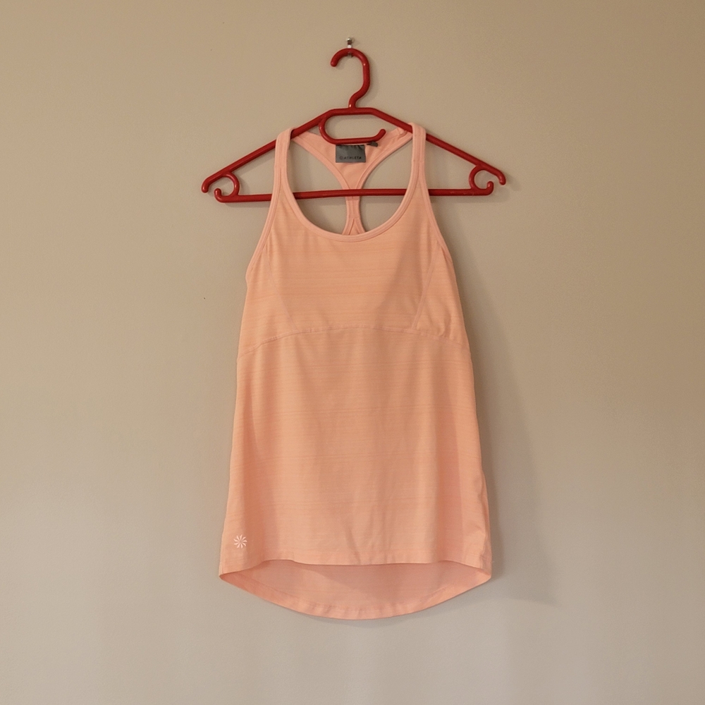Athleta Light Peach Racerback Tank Top XXS